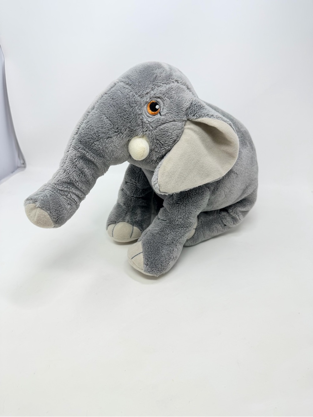 Kohl's Gray Elephant Plush Stuffed Animal with Cream Accents